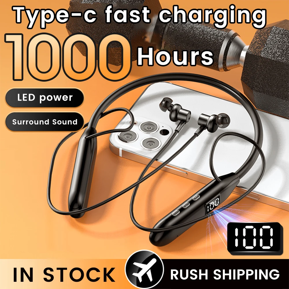 Magnetic Neckband Sports Earphones - Olaf 무선 이어폰 Bluetooth5.3 헤드폰 이어폰