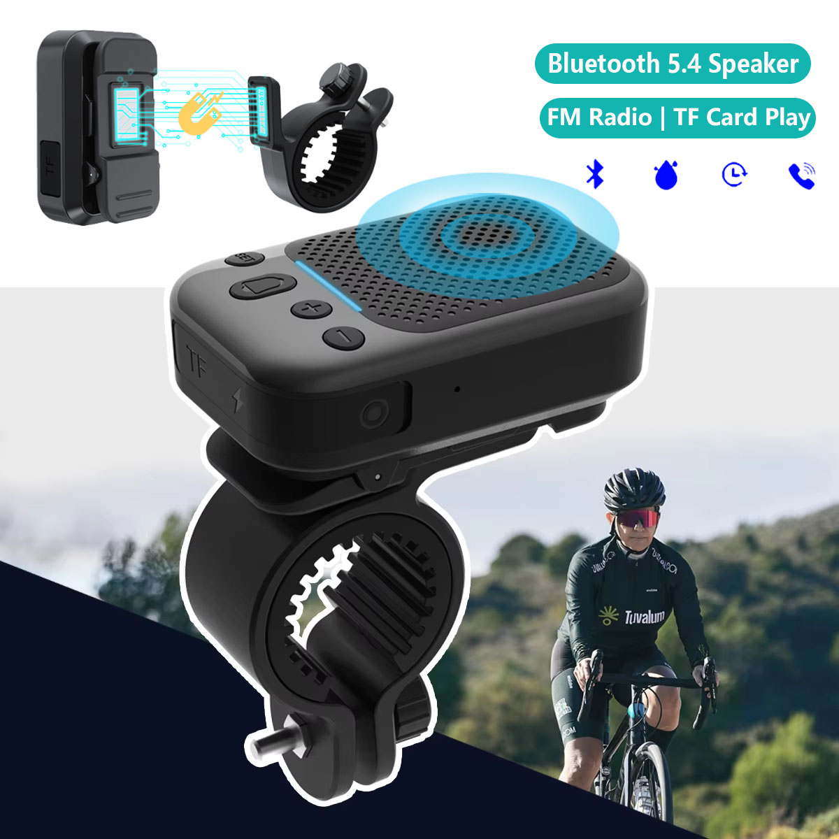 Portable Bluetooth Speaker Waterproof Ipx7 - 미니 바이크 무선 스피커 블루투스 5.4