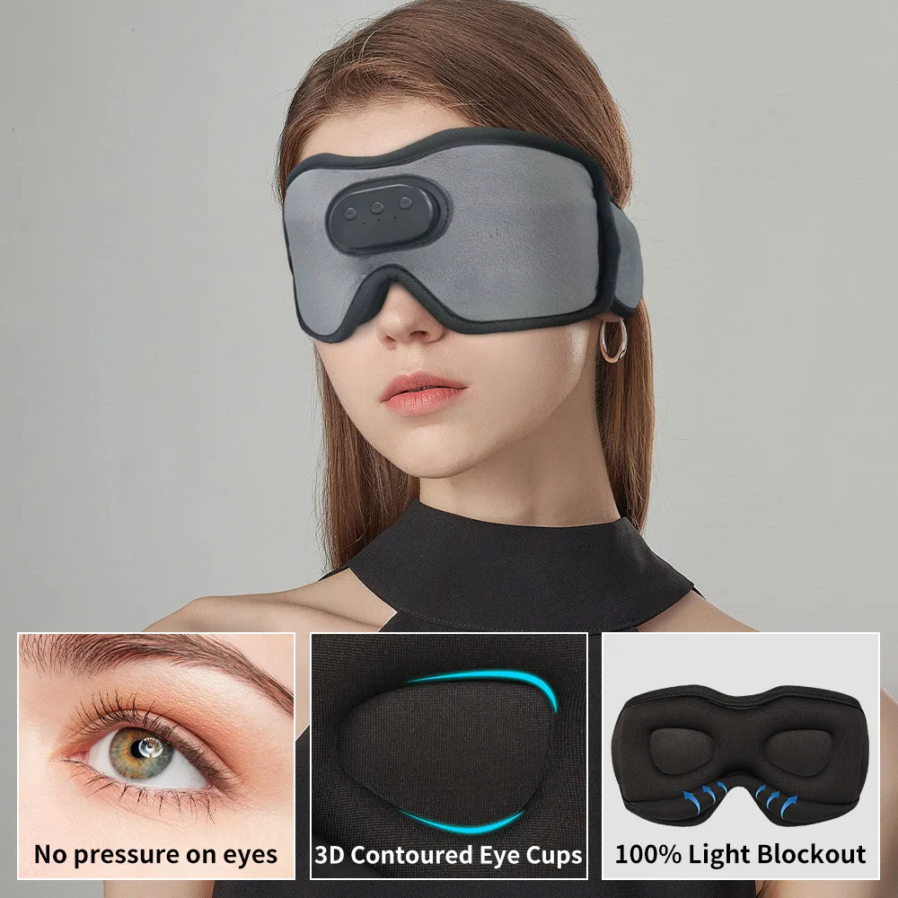 Sleep Mask Headphones Bluetooth - 프리미엄 블루투스 수면 안대 헤드폰 -