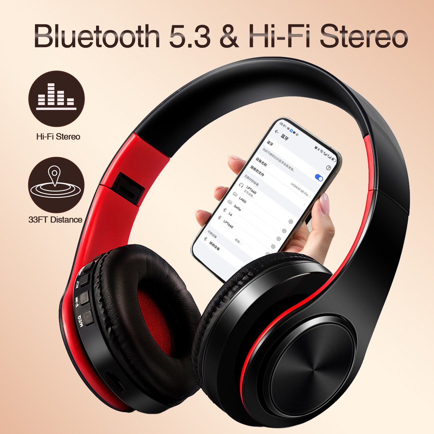 Anc Wireless Over Ear Headphones - CATASSU 이어폰 블루투스 헤드폰 오버 이어