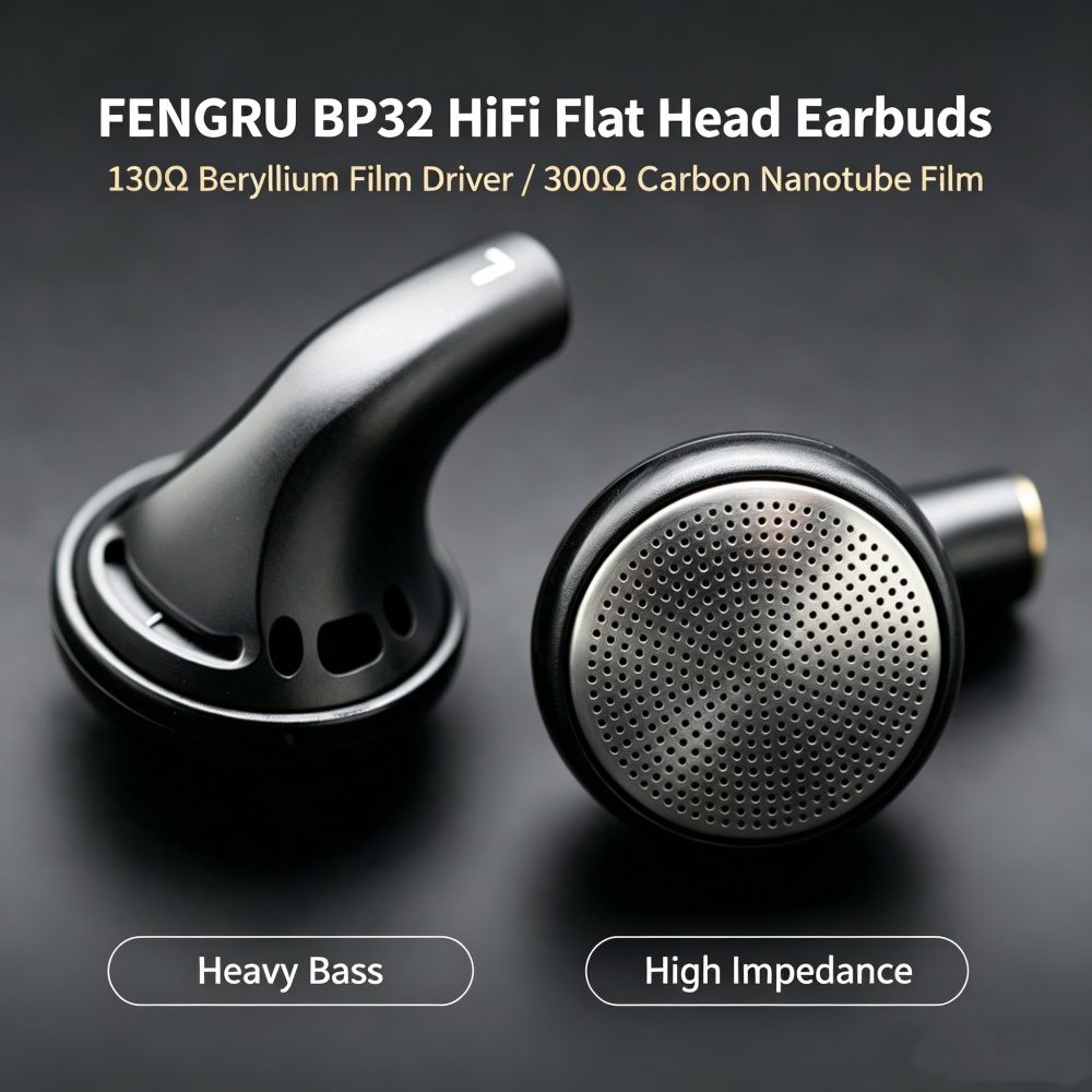FENGRU BP32 Diy 130ohm 베릴륨 필름  - Planar Magnetic Iem Earphones 리뷰 및 가격