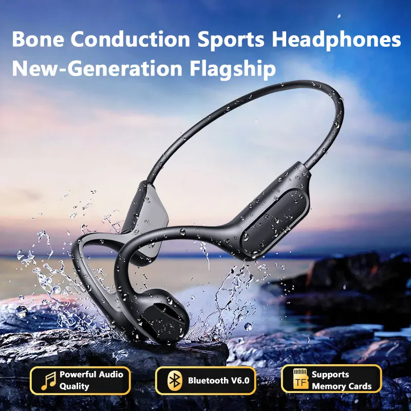 새로운 IPX8 스포츠 골전도 블루투스 이어폰 하이파이 - Bone Conduction Running Headphones 리뷰 및 가격
