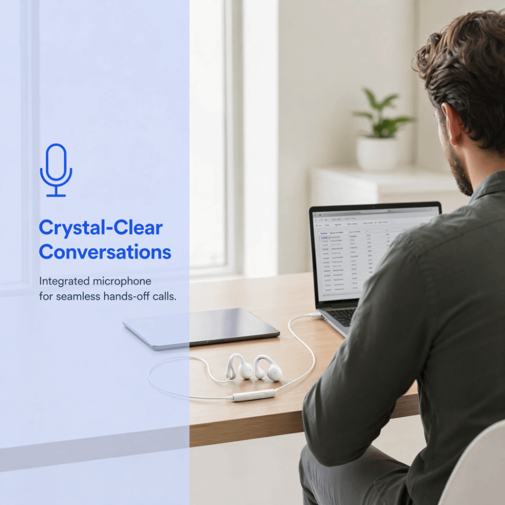 공기 전도 유선 헤드폰 골전도 3.5mm/Type-C  - Open Ear Air Conduction Headphones 리뷰 및 가격