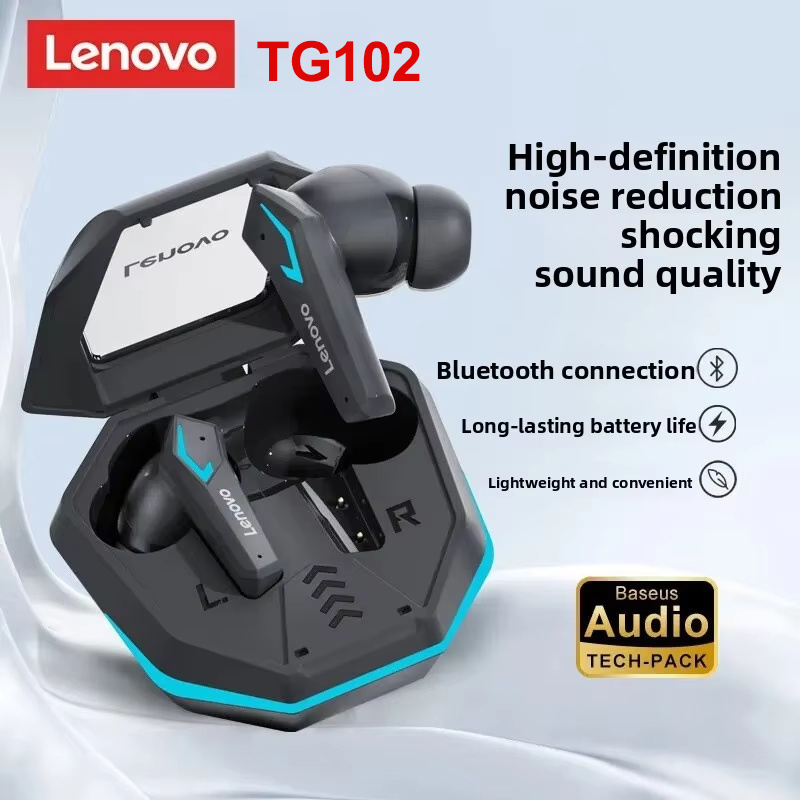 레노버 TG102 게이밍 무선 이어버드 블루투스5.4  - Gaming Headset With Mic Rgb 리뷰 및 가격